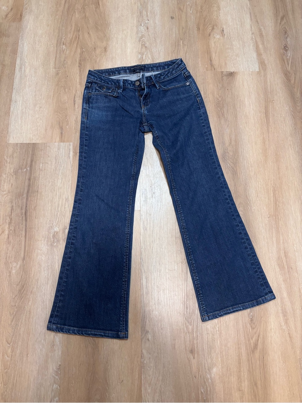 Banana Republic Dark Blue Flare Jeans low rise